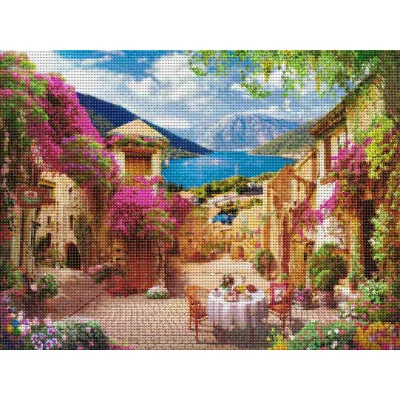 Алмаз мозаика (клас.) 30х40 см, с подр., с полн. заполн. (30 цв.) Цветочная улица (Арт. НД-0354)