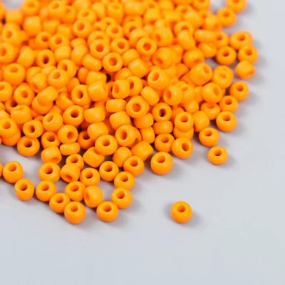 Бисер "Zlatka" 08/0, 3 мм, 10 г 0050M оранжевый 9317242