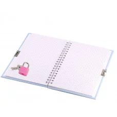 Подарочный блокнот 11,0 см * 15,0 см , гребень, Alingar, ламинация, эффект 3D, замочек, 46 л., клетка, "Тюльпан" AL11787