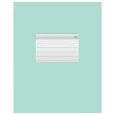 Тетрадь А5, 48 л., HATBER-ECO скоба, офсет №2 ЭКОНОМ, клетка, обложка мелованная бумага, "Зеленая", 48Т5D1, 48Т5D1_27731