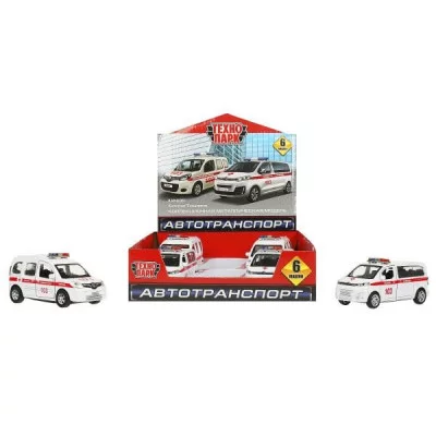 Машина металл RENAULT kango/citroen SPACE TOURER 12см, дв, баг,инр, дисп Технопарк  SPATOUKANGOO-12DB6-AMB