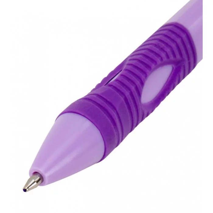 Ручка шариковая автоматическая эргономичная с грипом STAFF "Profit 500 PASTEL COLOR", СИНЯЯ, узел 0,7 мм, линия письма 0,35 мм, 144492