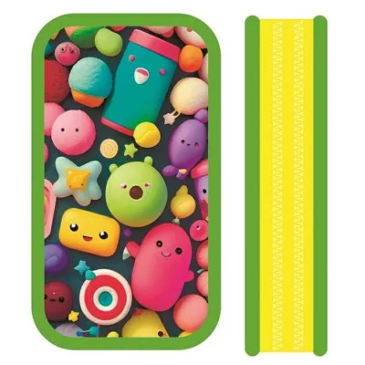 Пенал 2отдел. тканевый торец 190*105мм Яркие игрушки ПО-090 Яркие игрушки