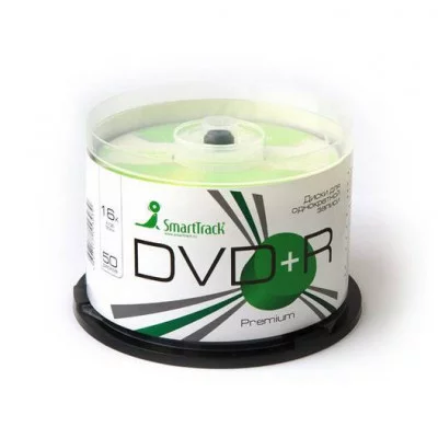 Диск DVD+R 4.7Gb Smart Track 16x Cake Box (50шт) 137316