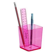 Набор настольный пластиковый ErichKrause Base Glitter розовый 55721