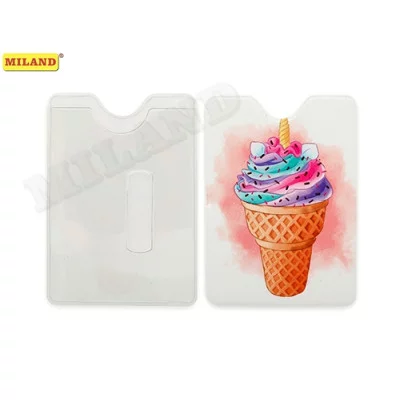 Обложка на пропуск Вафельный рожок ПВХ ОП-2166