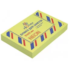 Блок самоклеящийся стикеры 51*76 100л зеленый неон ATTOMEX 2010904 581561