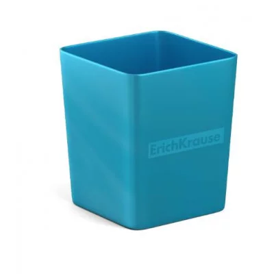 Подставка настольная пластиковая ErichKrause® Base, Ice Metallic, голубая 55812