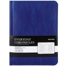ЕЖЕДНЕВНИК А6, 128л. недатир. EVERYDAY CHRONICLES - BLUE (128-5032) кожзам (синий) 128-5032