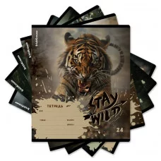 Тетрадь школьная ученическая ErichKrause Stay Wild, 24 листа, клетка _MIX-PACK 024010154-63277