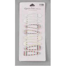 Невидимка для волос "Флора" (набор 8 шт) орнамент 5см микс 10679925