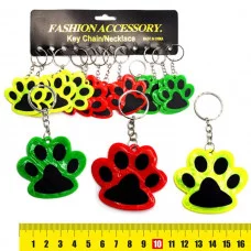 Светоотражатель-брелок "Лапа", ПВХ 5979-3 J.Otten0 158006