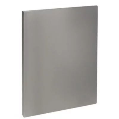 Папка с 40 вкладышами OfficeSpace А4, 21мм, 400мкм, пластик, черная полупрозрачная 300655