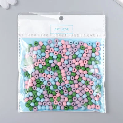 Бусины для творчества дерево "Шарики. Лето" набор 20 гр d=0,6 см   9359930