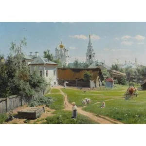 Пазл Третьяковская галерея 1000 эл. "Поленов В.Д. Московский дворик". 1878 "ФРЕЯ" GTG-PZL-1000/03