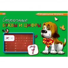 Пропись А5 альбомный Каллиграфическая СТРОЧНЫЕ БУКВЫ И ЦИФРЫ (ПР-3003) 8л,обл.-цвет мел.бум ПР-3003