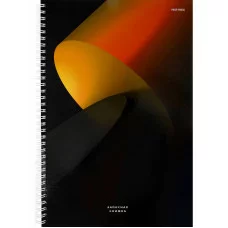 Записная книга на гребне А4 120л. СОПРИКОСНОВЕНИЕ 120-9587 гребень сбоку, 7БЦ