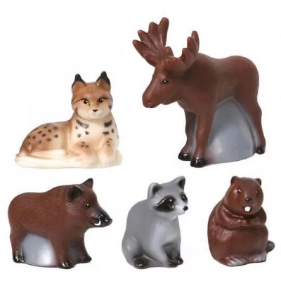 Набор "Животные тайги и леса" Весна фигурки из ПВХ в наборе В4196