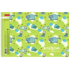 АЛЬБОМ для рисования 24л А4ф перфорация на отрыв спирали -Забавные истории- 067339 Аль2715