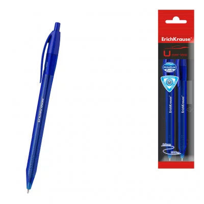 Набор из 2 ручек шариковых автоматических ErichKrause U-208 Matic Original 1.0 Ultra Glide Technology цвет чернил синий 48075