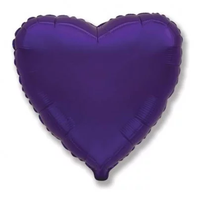 Шар (18\'\'/46 см) Сердце, Фиолетовый, 1 шт. 201500V