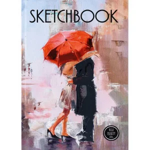 Cкетчбук А4 Прогулка (7БЦ, мат лам+выб лак, 64 л, ляссе, 100г) (айвори) С64-4179