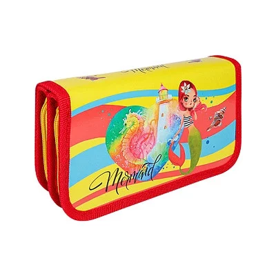 ТМ "Profit" Пенал 2-секц, большой СТИЛЬНАЯ РУСАЛКА (ПН-0610) 190х105, ламинированный картон ПН-0610