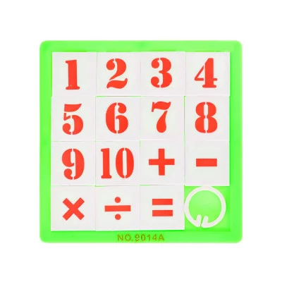 Головоломка (8х8х0,5см) "Пятнашки 5" (15 элементов, цвет микс) (Арт. 1599857)