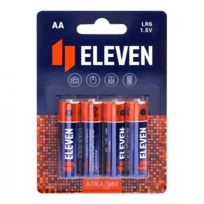 Комплект батареек 4шт Eleven AA (LR6) алкалиновая, BC4 301748
