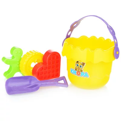 Песочный набор "Коврижка" (ведро, 3 формочки, совок) 82039