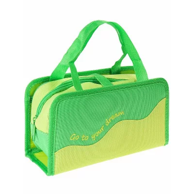 Пенал-косметичка 2в1 (жёлтый\зелёный) (ПН-6153)