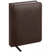 ЕЖЕДНЕВНИК А6, 128л. недатир. EVERYDAY CHRONICLES - BORDEAUX (128-5035) кожзам (темно-коричневый) 128-5035