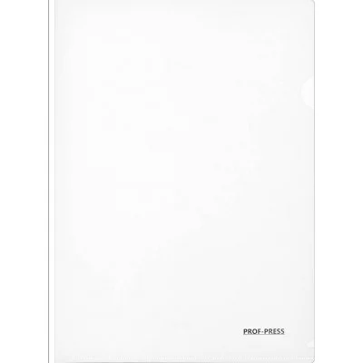 Папка-уголок, А4, 180мкм, БЕЛЫЙ (ПК-8725)  ПК-8725