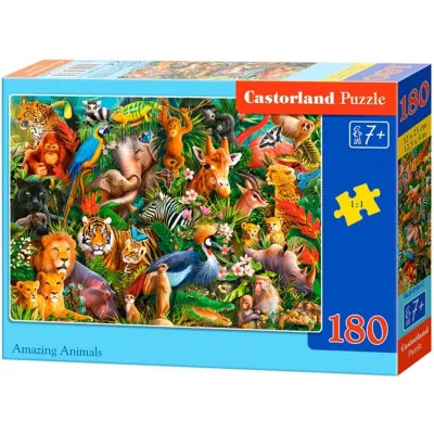 Пазл "Удивительные животные" 180 элементов 8512/B1-018512