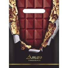 Пакет "Горький шоколад", полиэтиленовый с вырубной ручкой, 20х30 см, 30 мкм 3093912