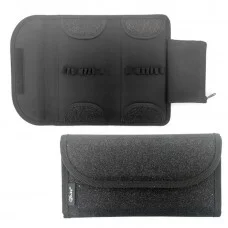 ПМП 41-55 Кож/зам чёрное сияние-пенал коз/зам блеск на липучке, 220х115 мм 60388