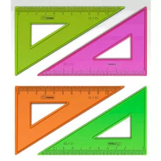 Треугольник 10см 30* NEON ассорти 1шт СТАММ ТК230 Уго23