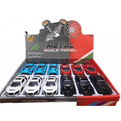 Модель машины металл 1шт инерционная цвет ассорти спорткар 4321С