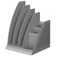 Подставка для бумаг пластиковая ErichKrause Regatta, Classic, серый 61488