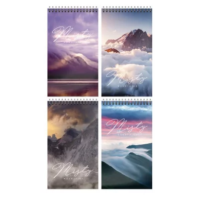 Блокнот А7 40 л. кл. Schoolformat ЖИВОПИСНЫЕ ГОРЫ гребень 249034