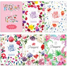 Обложка для паспорта OfficeSpace фотопечать, ПВХ, "Цветы" ассорти Спейс 236280