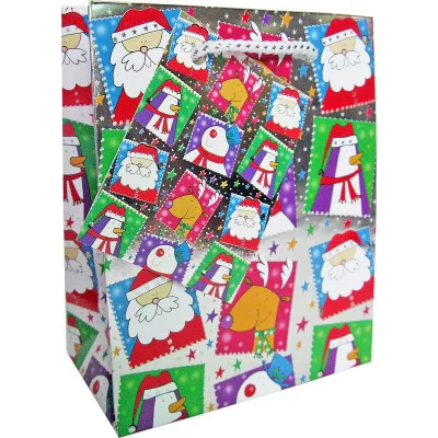 Пакет подарочный бумажный ламинированный, 111х137х62 мм, с тиснением|2 WINTER WINGS E32105