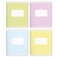 Тетрадь 12 л. кл. ОДНОТОННЫЕ ПАСТЕЛЬНЫЕ ОТТЕНКИ мел. карт. выб. УФ-лак 183889