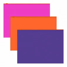 Zip-пакет пластиковый ErichKrause Soft Caribbean Sunset, A4, непрозрачный, ассорти 55204