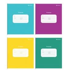 Тетрадь Schoolformat 12 л. кр. кл. ОДНОТОННЫЕ мел. карт. ВД-лак 212434