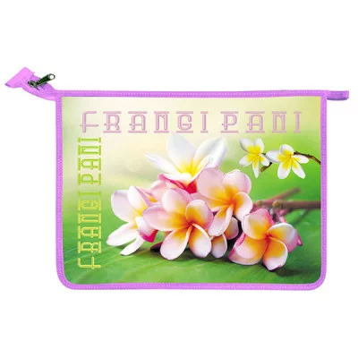 Папка для тетрадей А4 молния сверху конгрев "Цветы" КАНЦБУРГ 61шк4_1253 077717