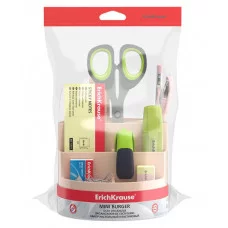 Набор настольный вращающийся пластиковый ErichKrause Mini Burger Powder розовый 55642