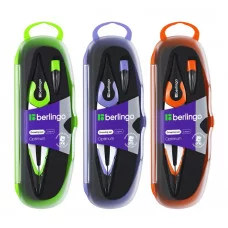 Готовальня Berlingo "Optimum", 2 предмета, циркуль 135мм, пластиковый футляр 231608