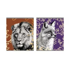 Тетрадь А5 48л "Дикие звери" КанцЭксмо ТКФ489209