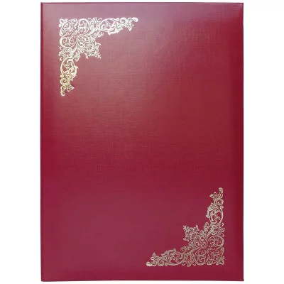 Папка адресная "Виньетка" OfficeSpace, 220*310, бумвинил, индивидуальная упаковка Спейс 160237